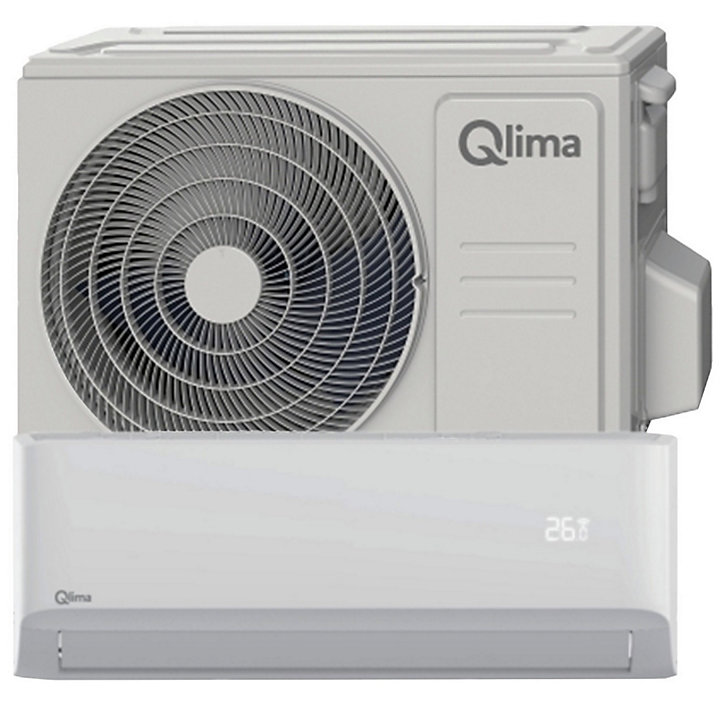 Pompe à chaleur air/air monosplit Qlima SC4248 4600W - Unité intérieure + extérieure prêt à poser (mise en service inclue)