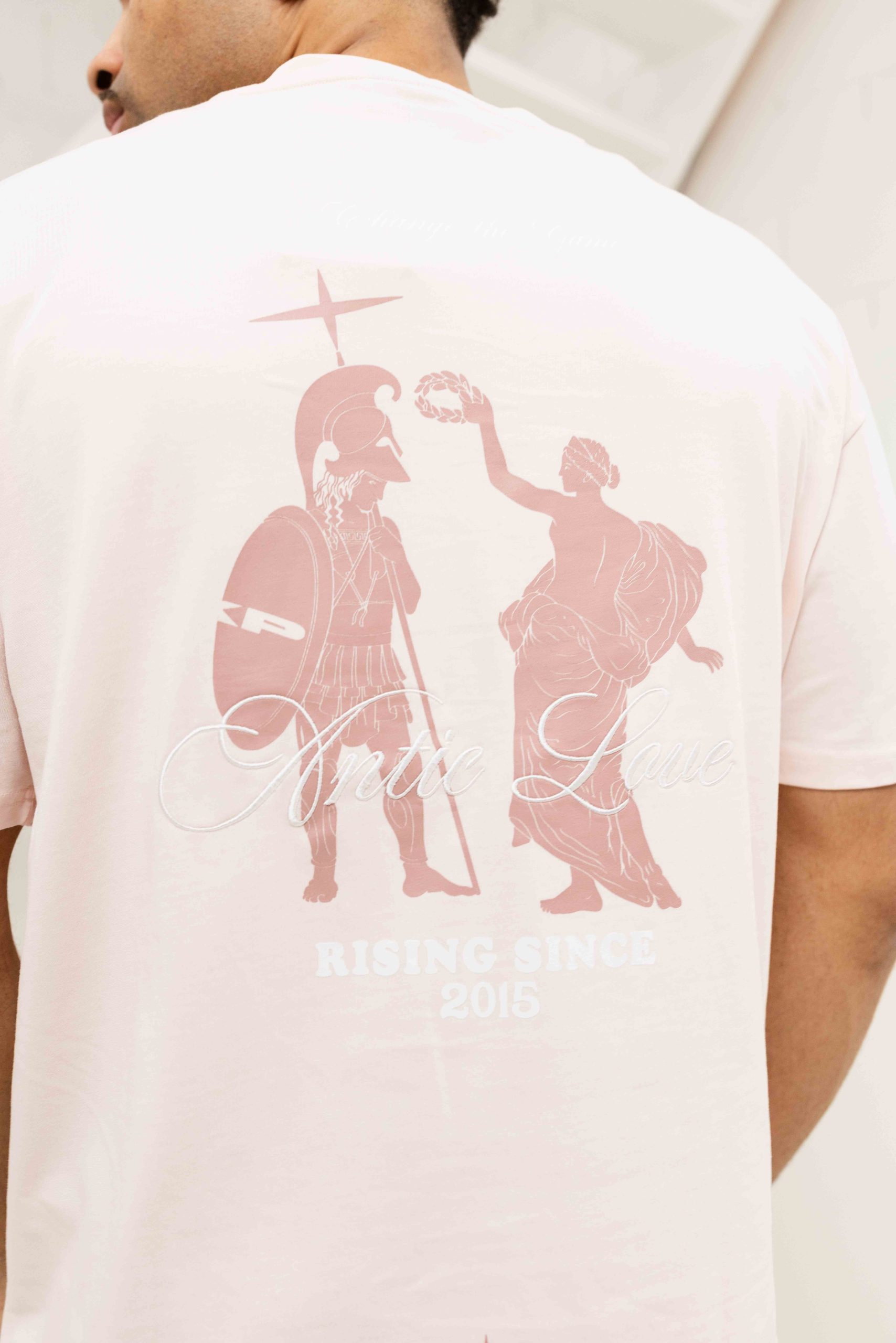 Project X Paris Antic Love T-Shirt Heren Lichtroze