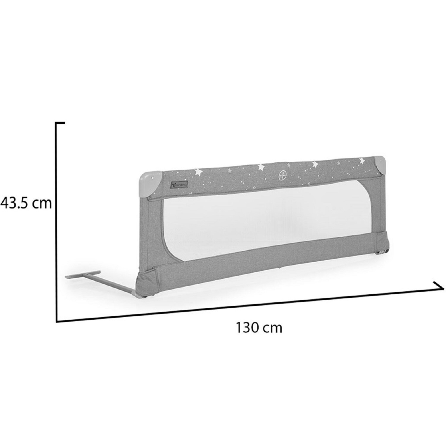 Cangaroo Bettschutzgitter Leinen 130 cm Bettgitter Rausfallschutz Front klappbar beige