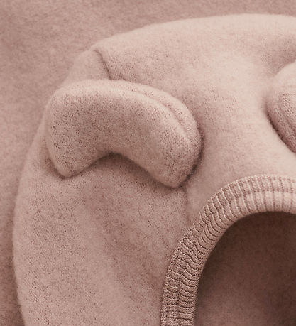 Huttelihut Cardigan - Uldfleece - Mahogany Rose m. ?rer