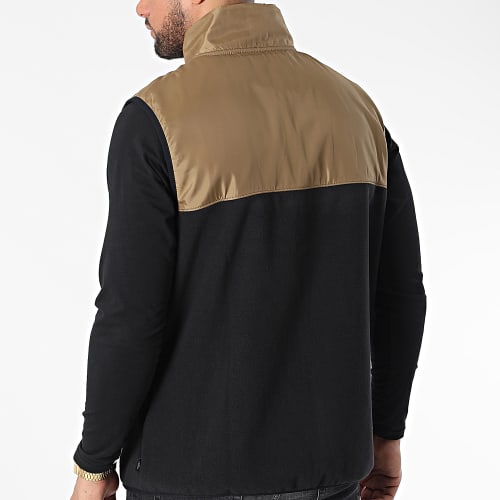 Veste Polaire Sans Manches Thatcher A7S88 Noir Camel