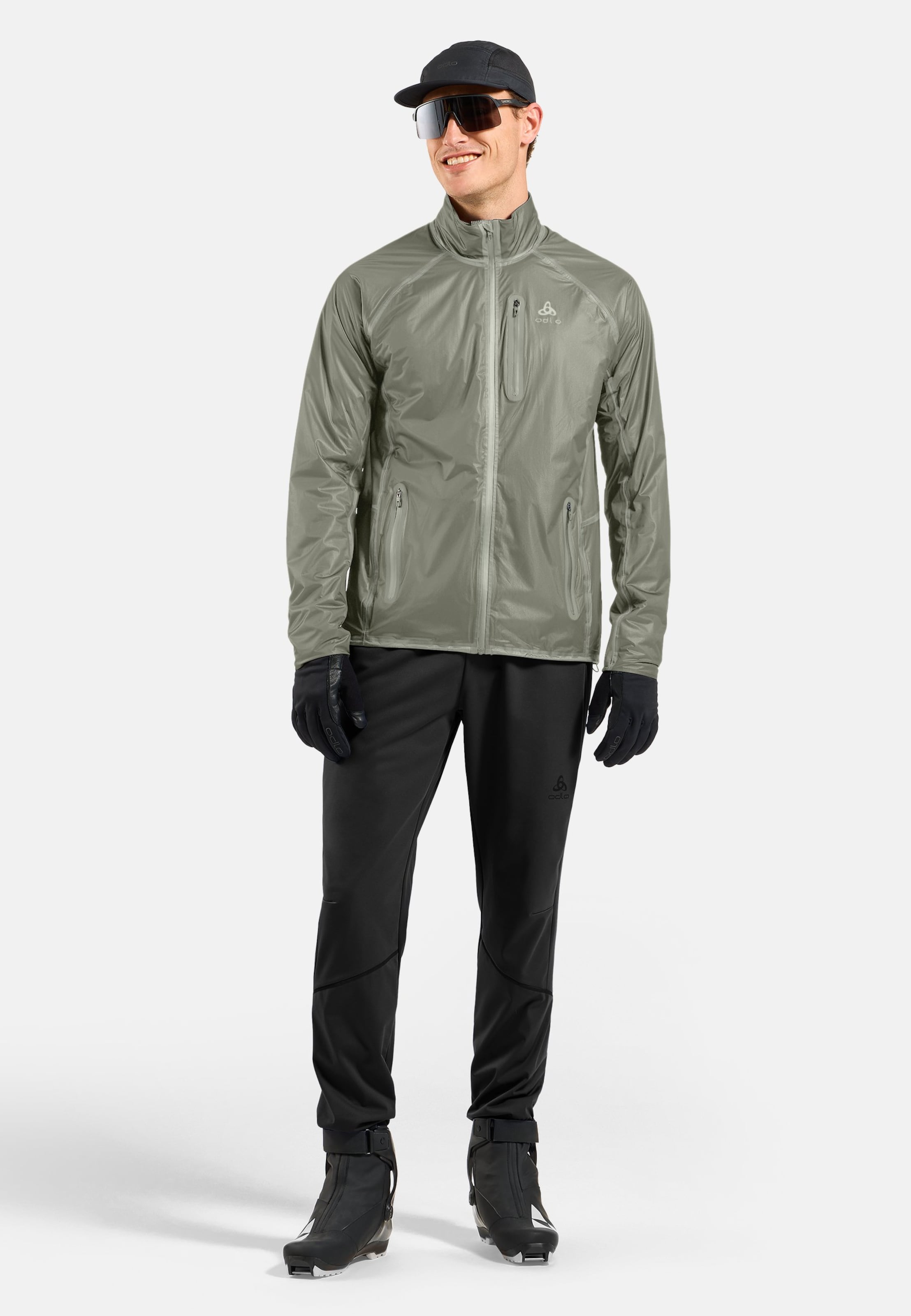 Isolierte und wasserdichte Zeroweight Dual Dry Langlaufjacke in shadow