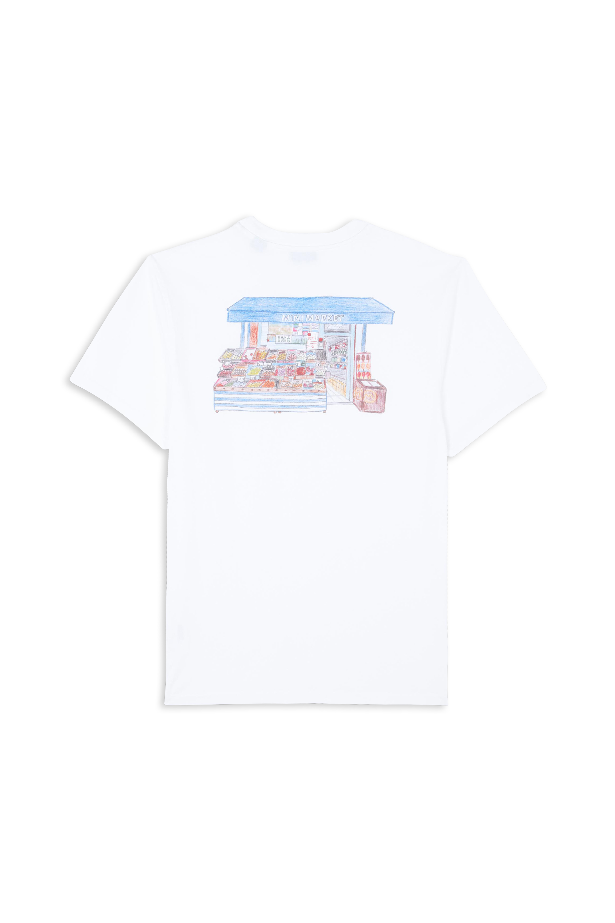 EDMMOND STUDIOS T-shirt  MINI MARKET Blanc