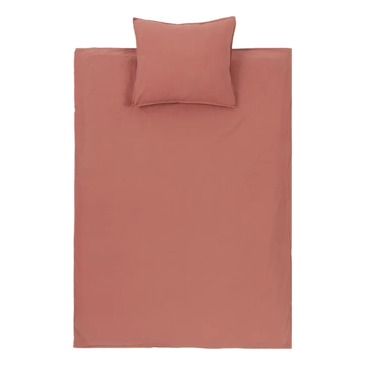 Nobodinoz Parure de lit Wabi-Sabi | Bois de rose