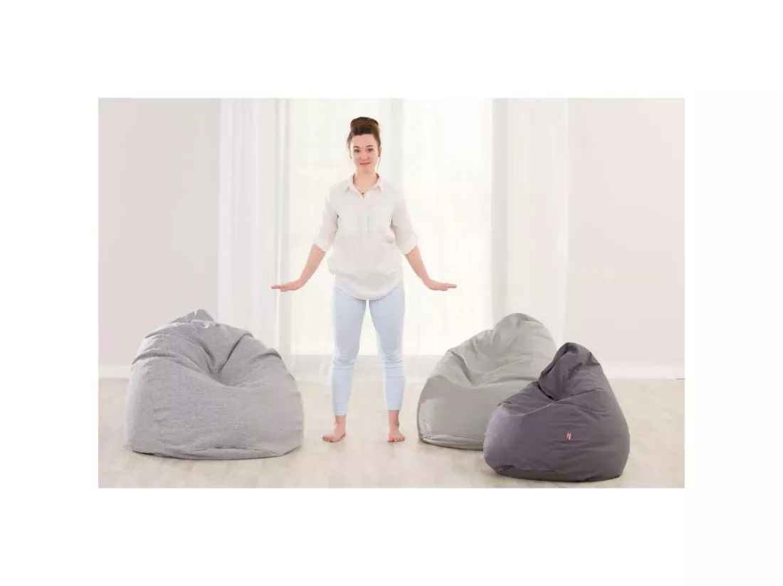 Pouf Sweet Drop Posh Velvet en velours - 60 x 60 x 105 cm
