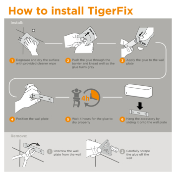 Tiger Tigerfix montageset - 2 stuks