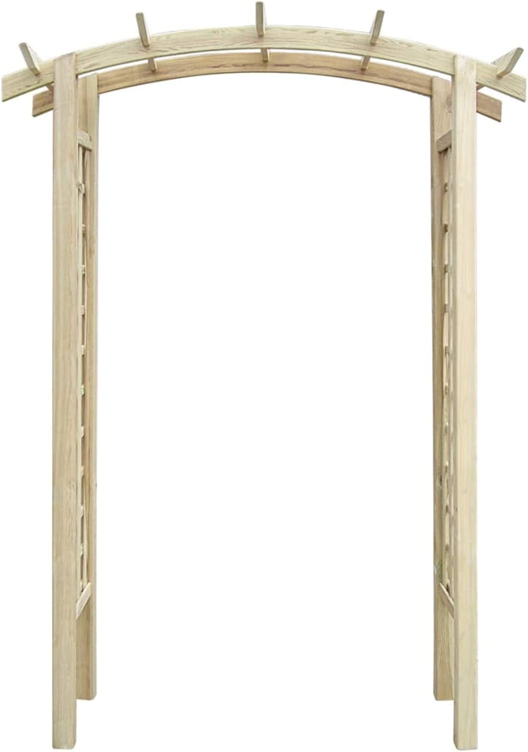 Rosenbogen Holz Pergola Rankgitter Spalier Torbogen Garten Rankhilfe 150 x 50 x 220 cm für Rankpflanzen