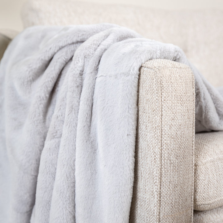 Wasbaar plaid - Otis Lichtgrijs | Comfortabel en warm!
