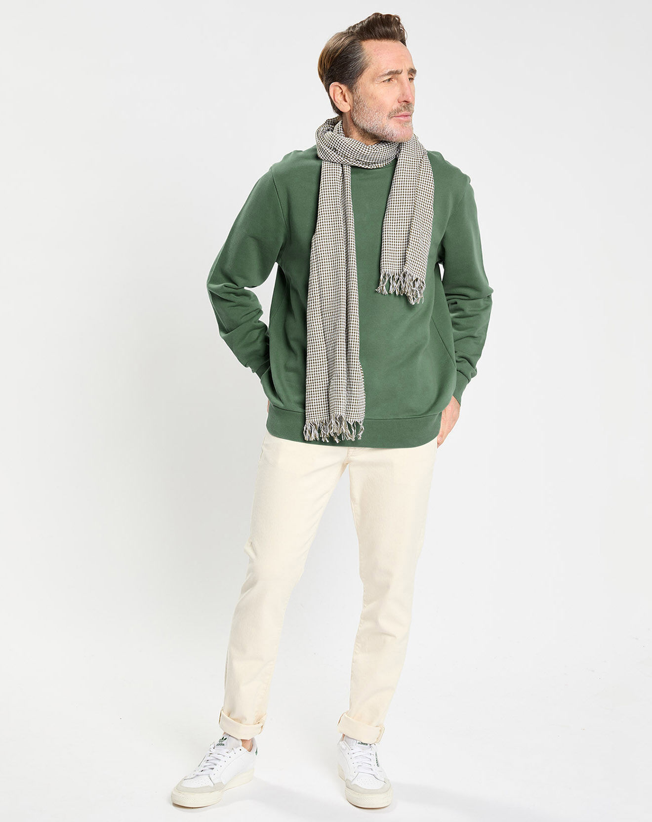 Hackett London Sweat col rond vert clair