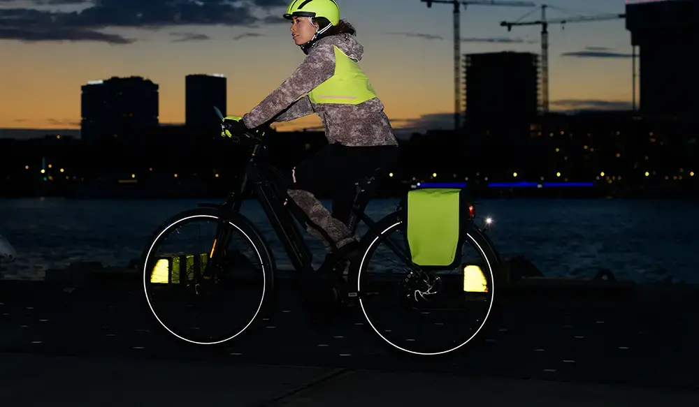 AGU Clean Single Shelter Click'nGo Medium 17L Fietstas Neongeel