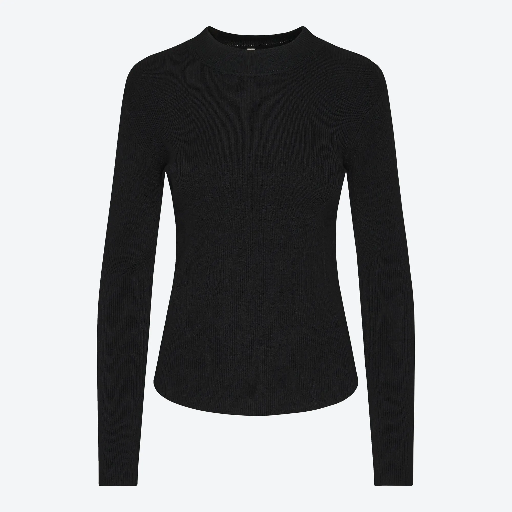 Damen-Feinstrick-Pullover mit Ripp-Struktur
