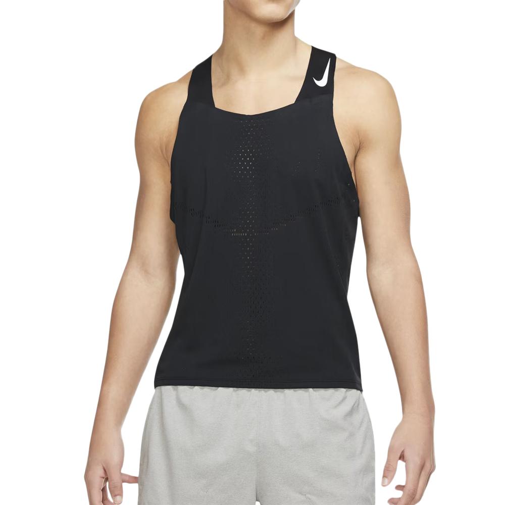 Nike Débardeur de Sport Noir Homme Nike Aroswft Singlet