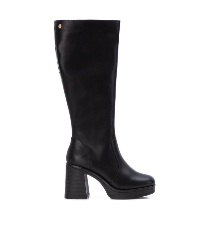 Botas Xti 142107 Pretas - Altura do salto: 9 cm -