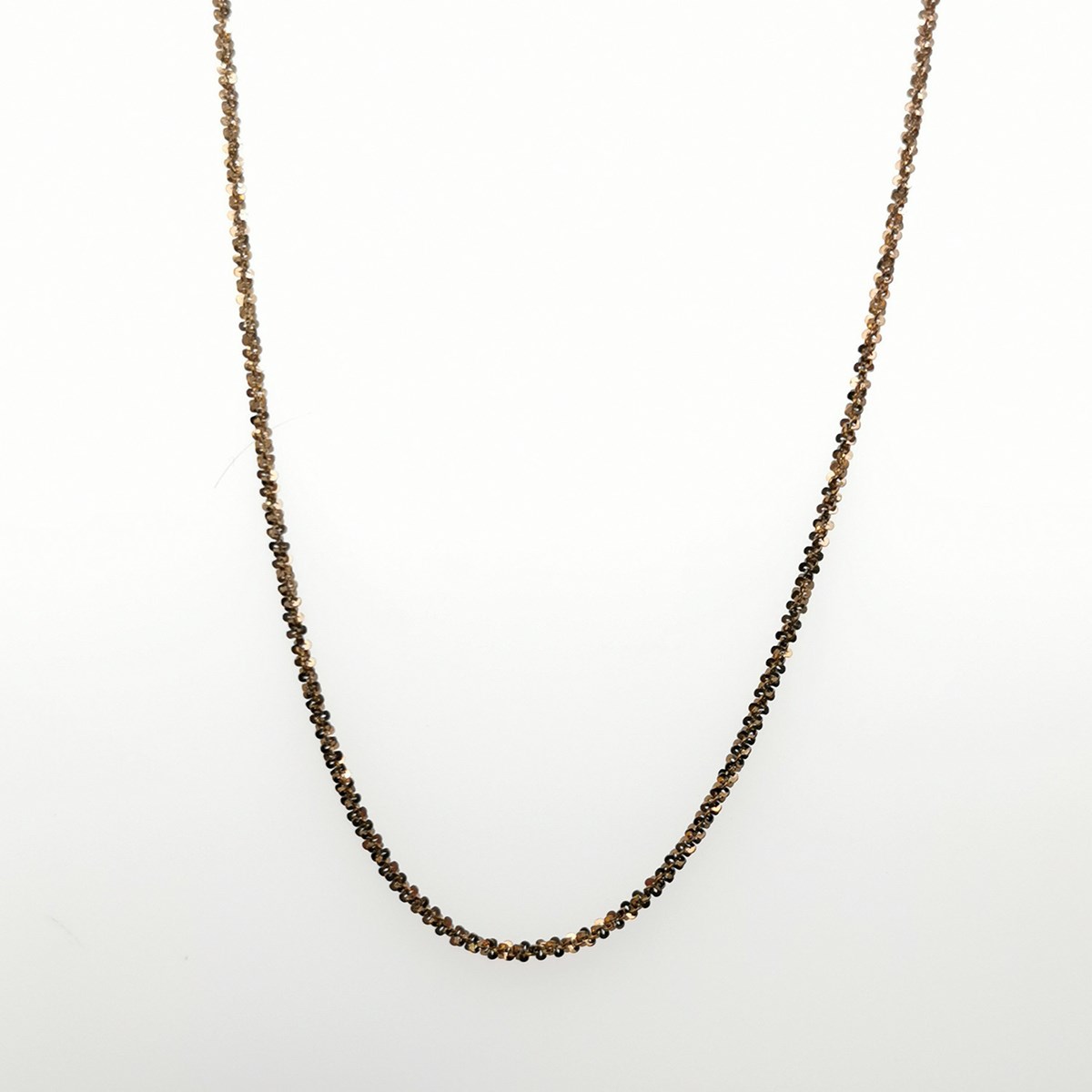 Collier sautoir Elden argent 925/1000 1 rang marroncollection Catch the Rainbow