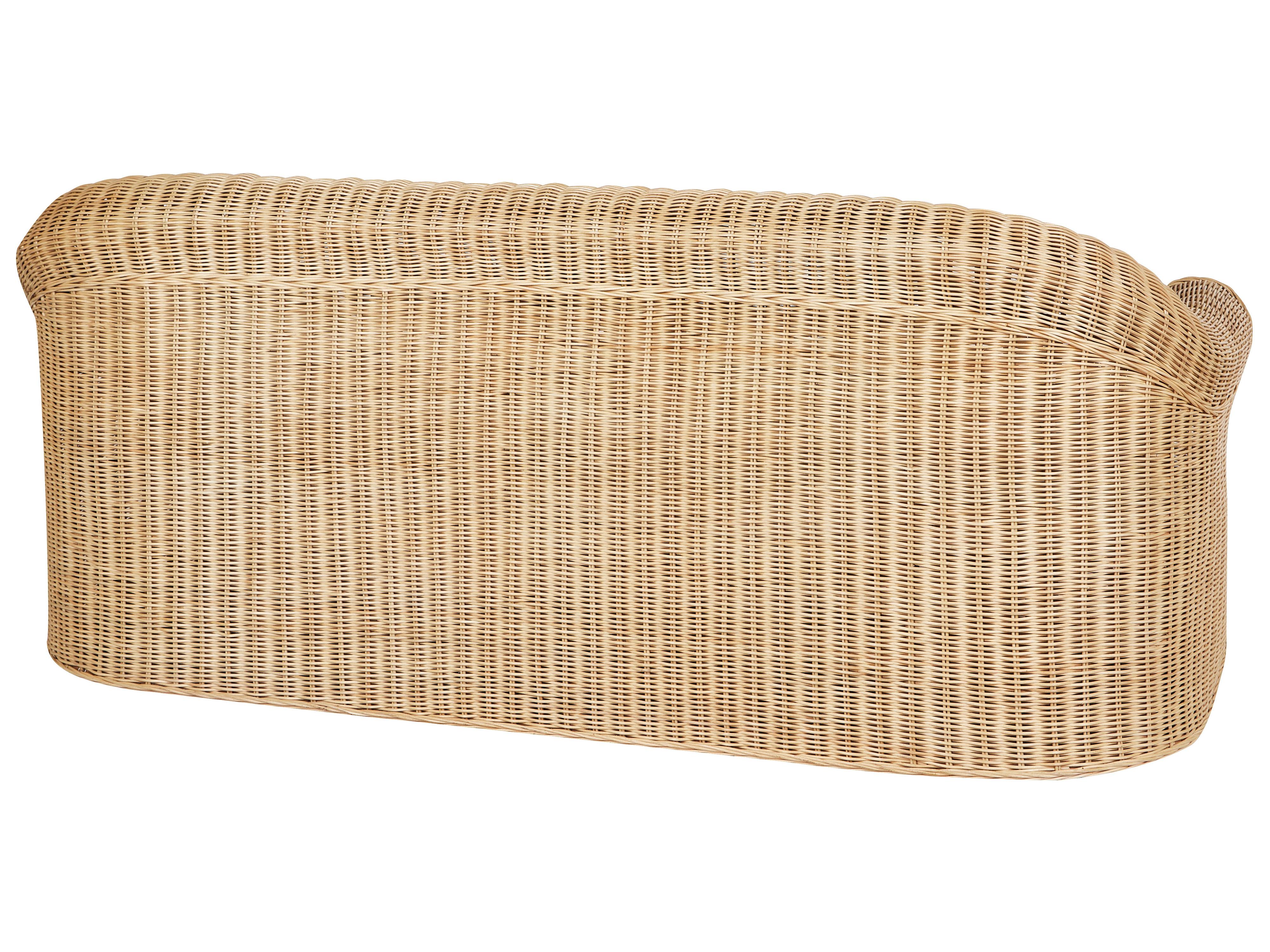Tuin loungebank 3-zits LIVADEIA Rotan Natuurlijk