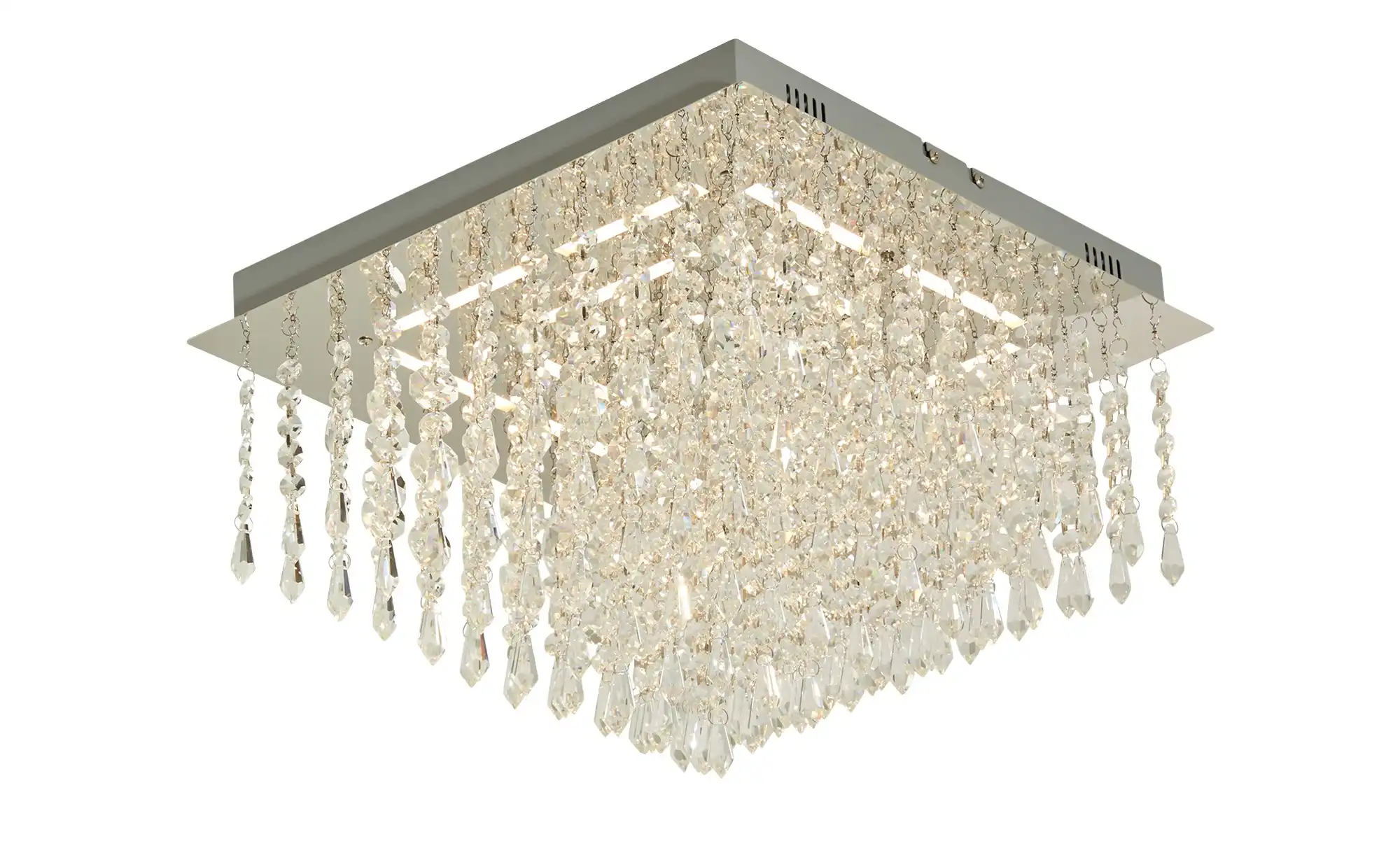 HELL-höllisch gutes Licht LED-Deckenleuchte, chrom mit Glasbehang