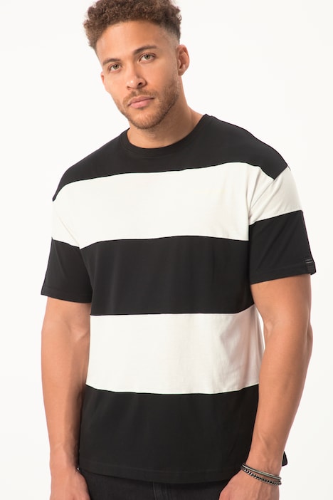 STHUGE T-Shirt, OEKO-TEX, Halbarm, oversized, Ringel, bis 8 XL