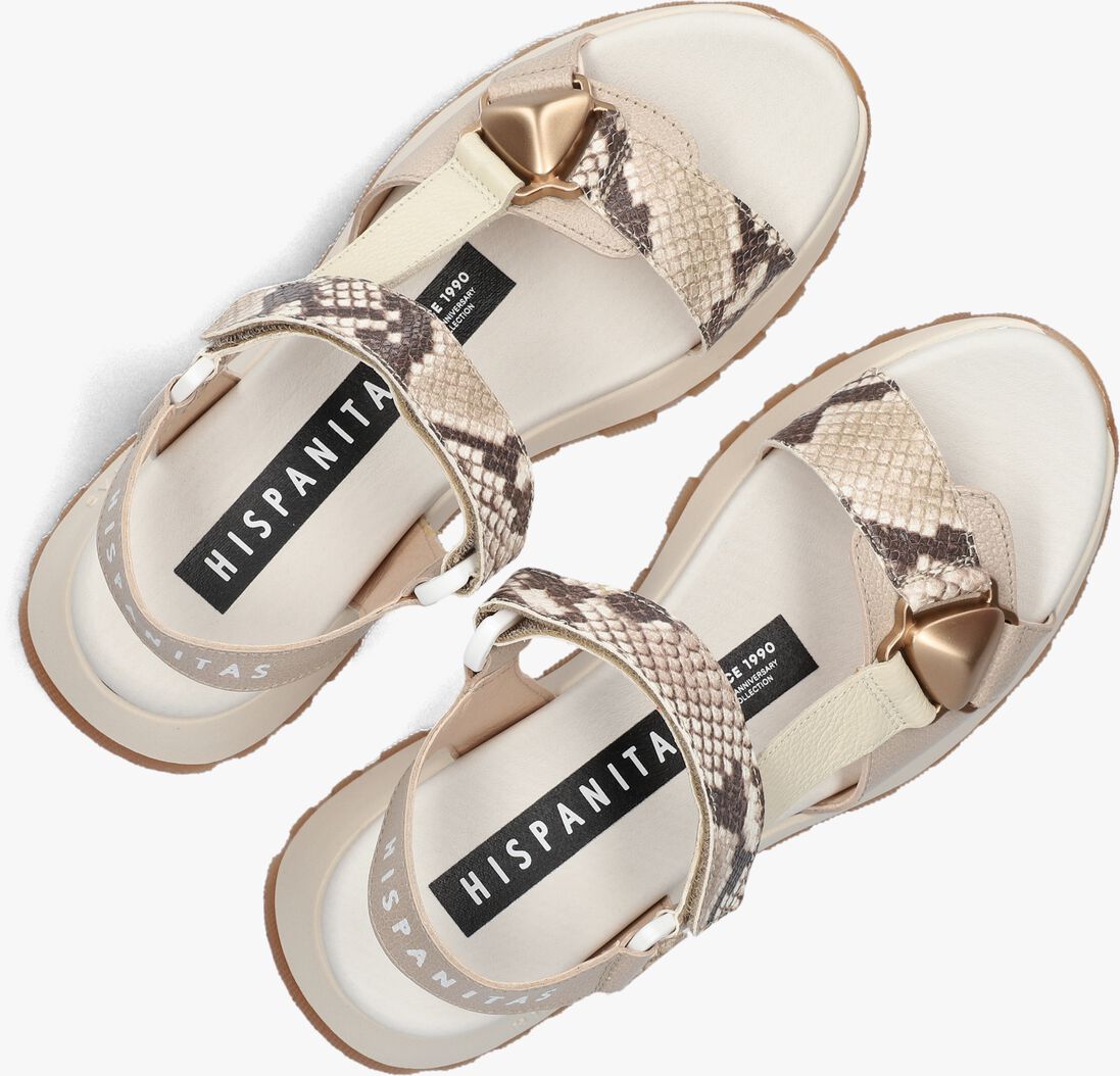 beige hispanitas platte sandalen chv253896