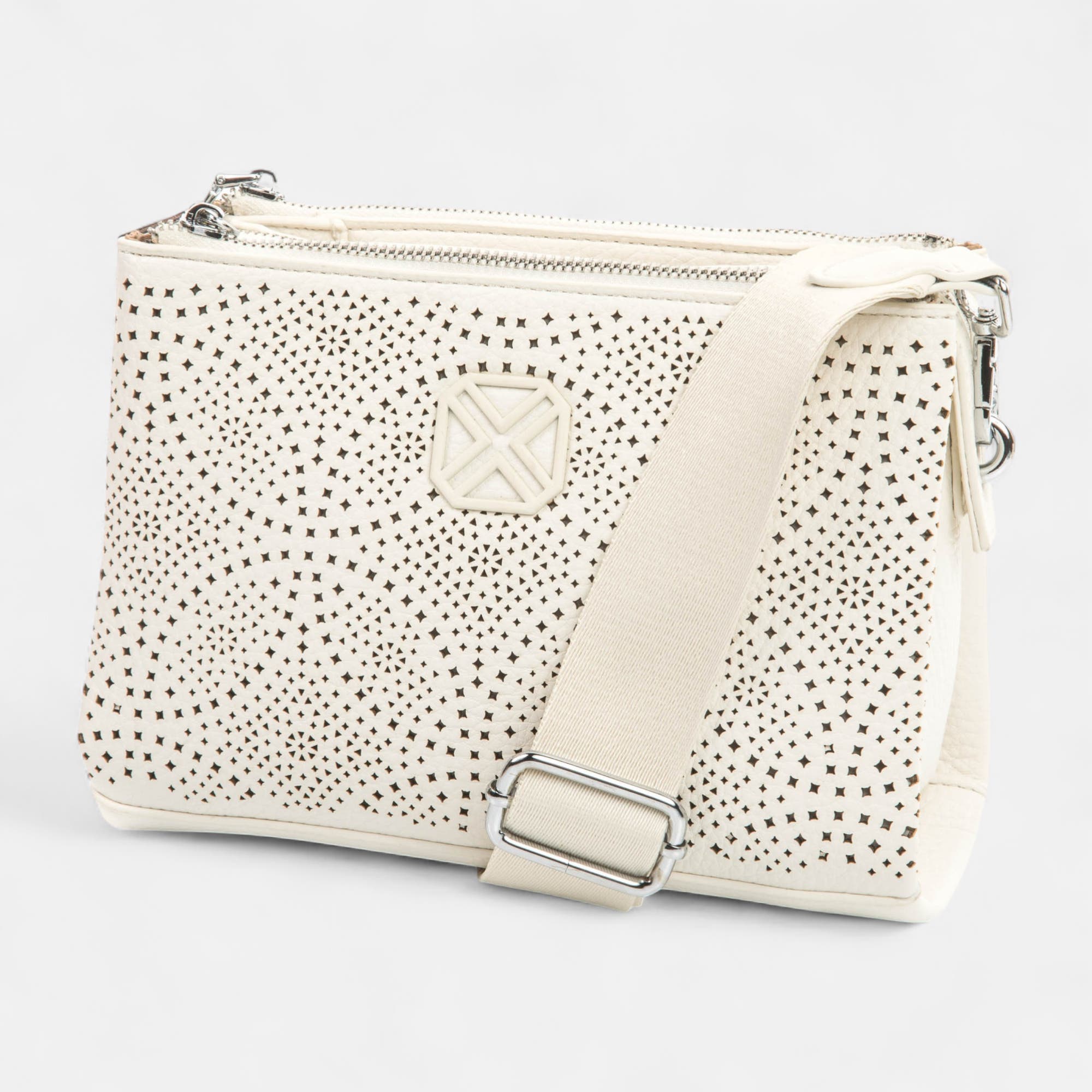 Sac bandoulière beige