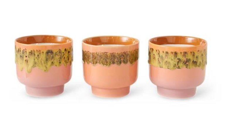 HKliving 70's Ceramic geurkaars Ø12,5 Cape town