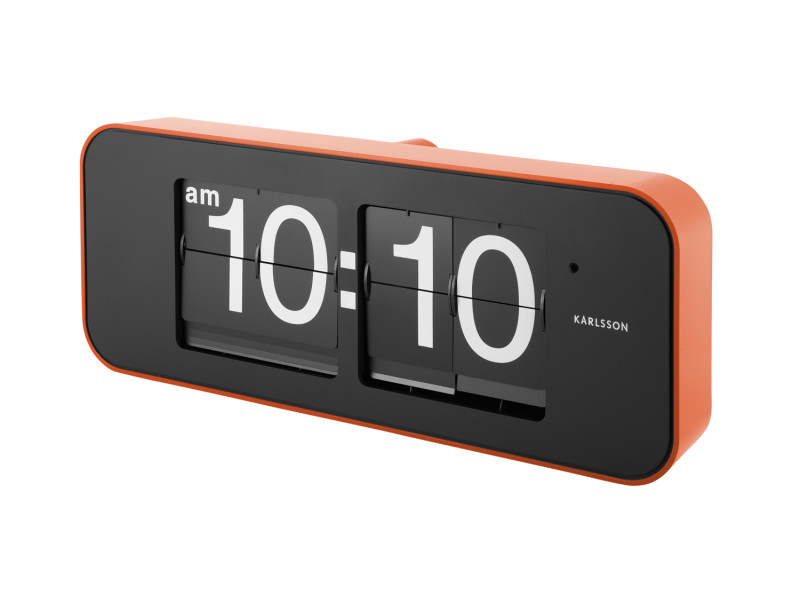 Wall Clock Wide Flip KA5999OR Orange
