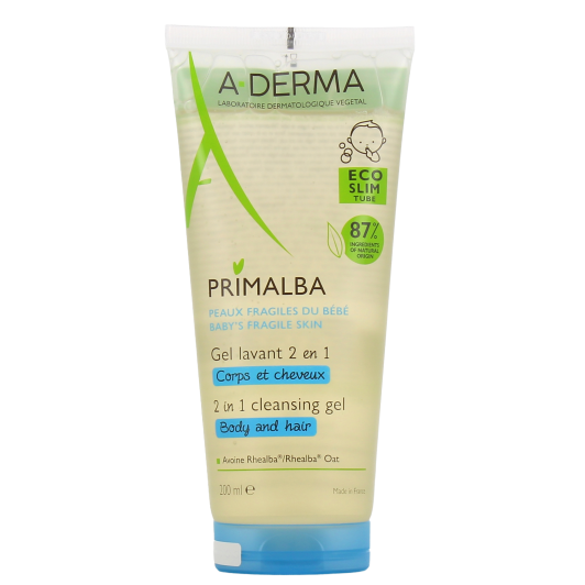 A-Derma Primalba Gel lavant douceur 2 en 1 bébé
