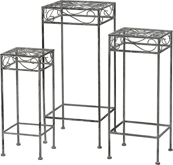 Intratuin plantentafel grijs 30 x 30 x 70 cm