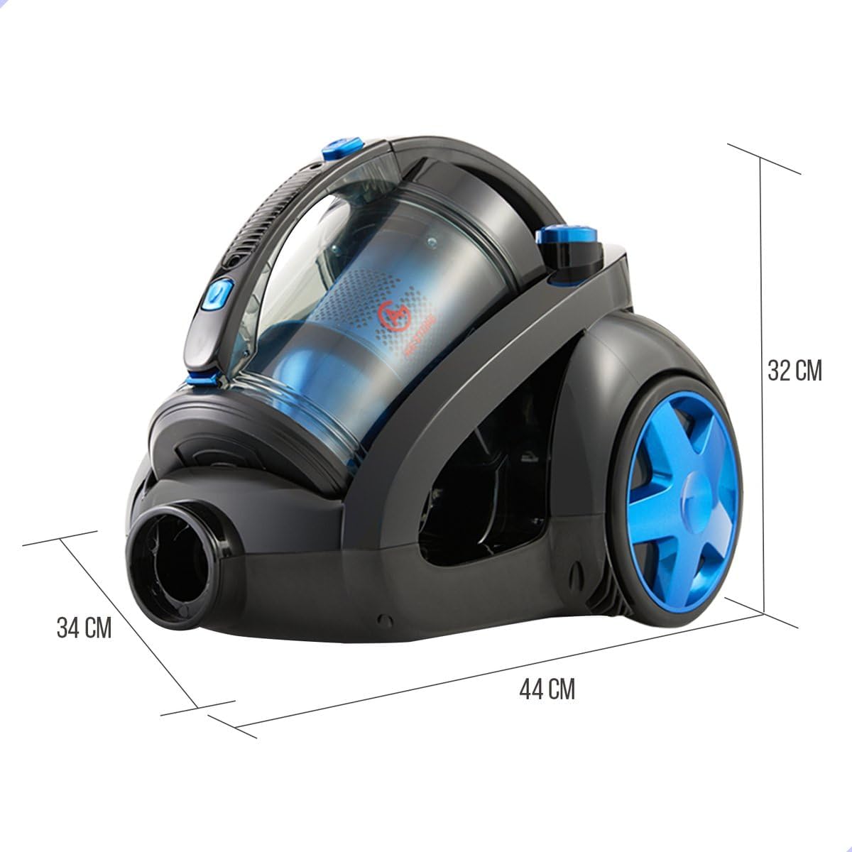 AG AG3100 Bagless Vacuum Cleaner - Vacuum Cleaners - Vacuum Cleaner Bagless - Suitable for Animal Hair -900W - Strong Suction Power - Blue
