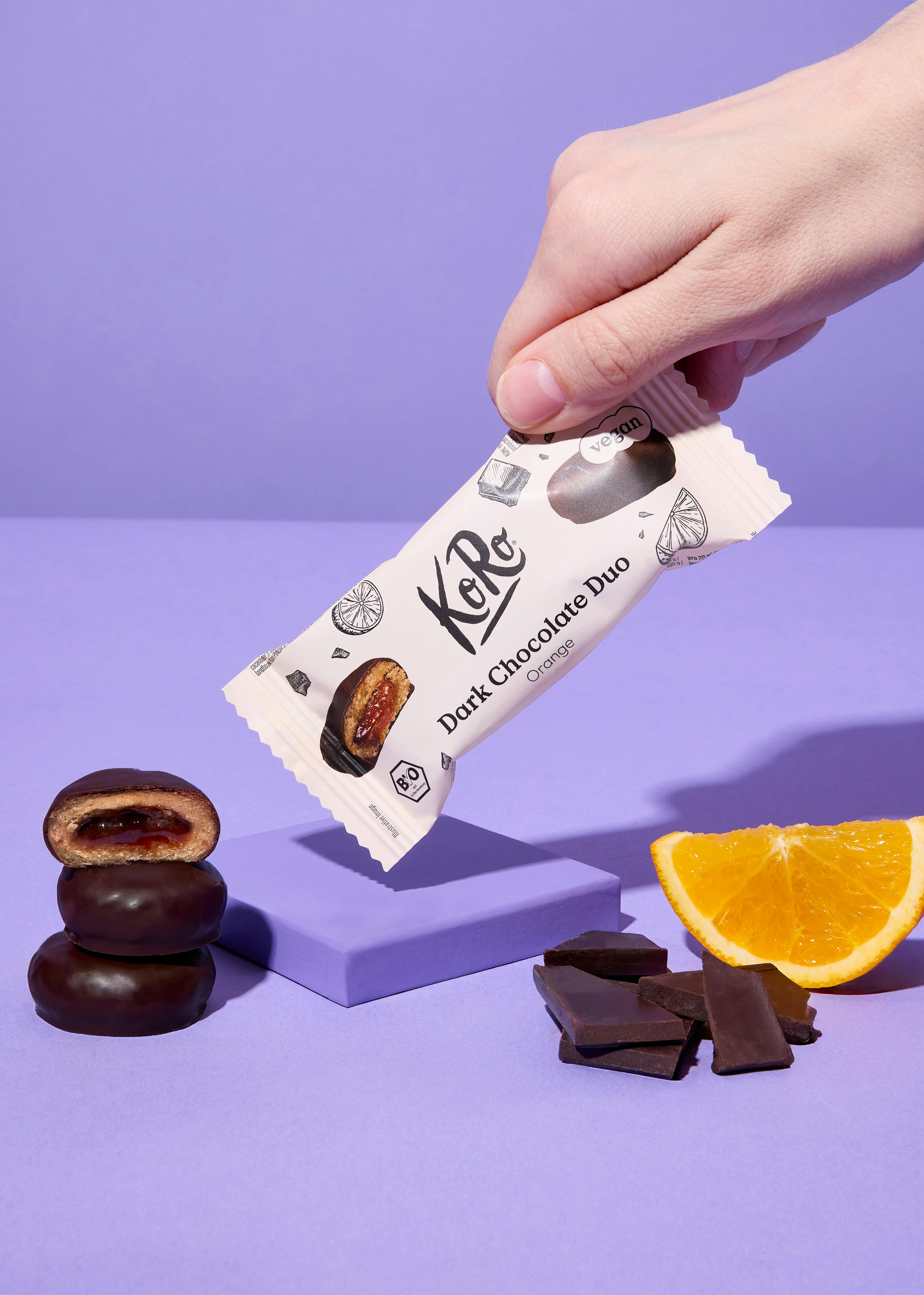 Bio Dark Chocolate Duo Orange 2 x 20 g