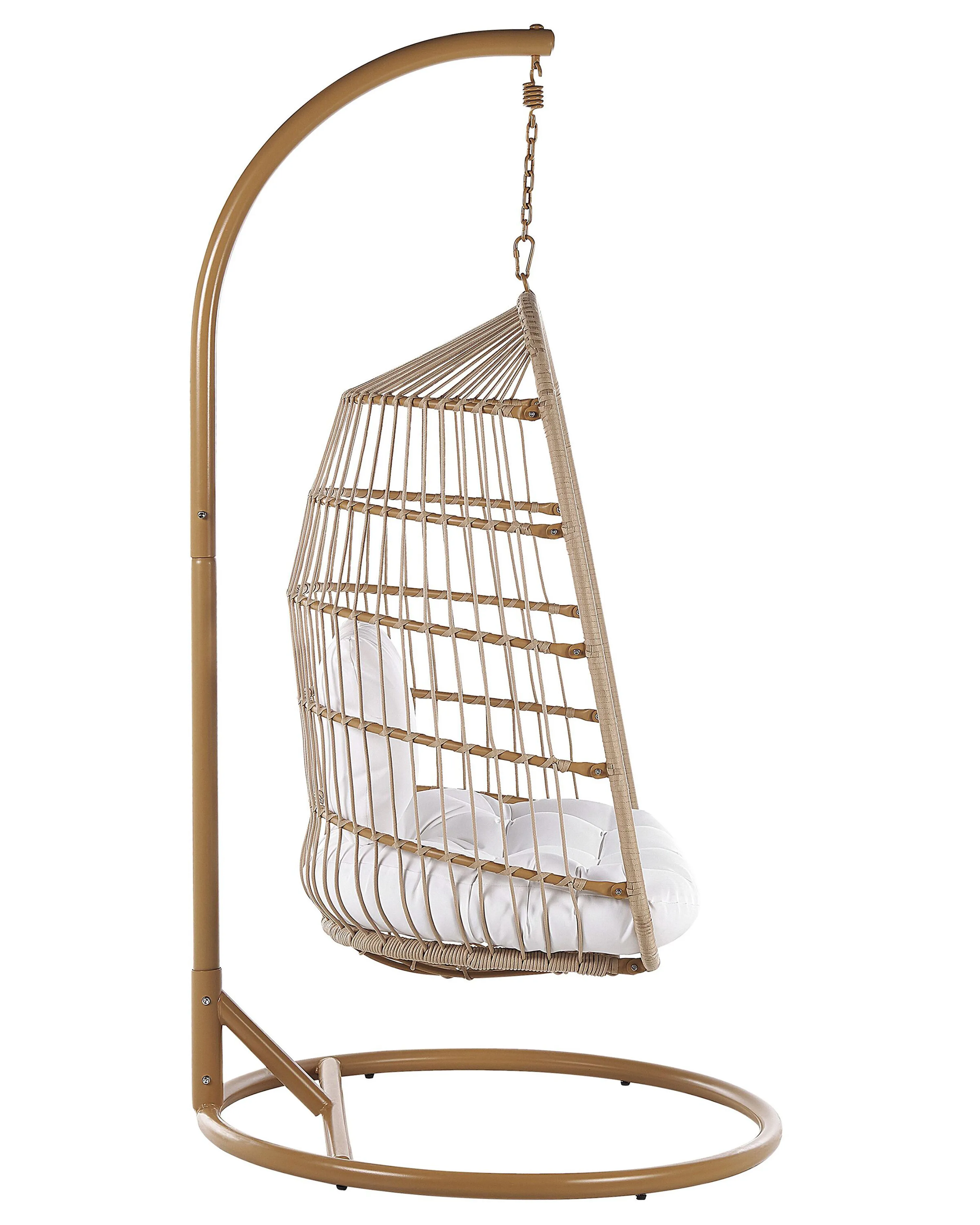 Hangstoel met standaard ALLERA PE rotan Beige