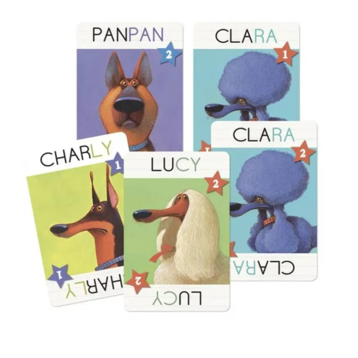 Djeco Jeu de cartes en boite Top Dogs