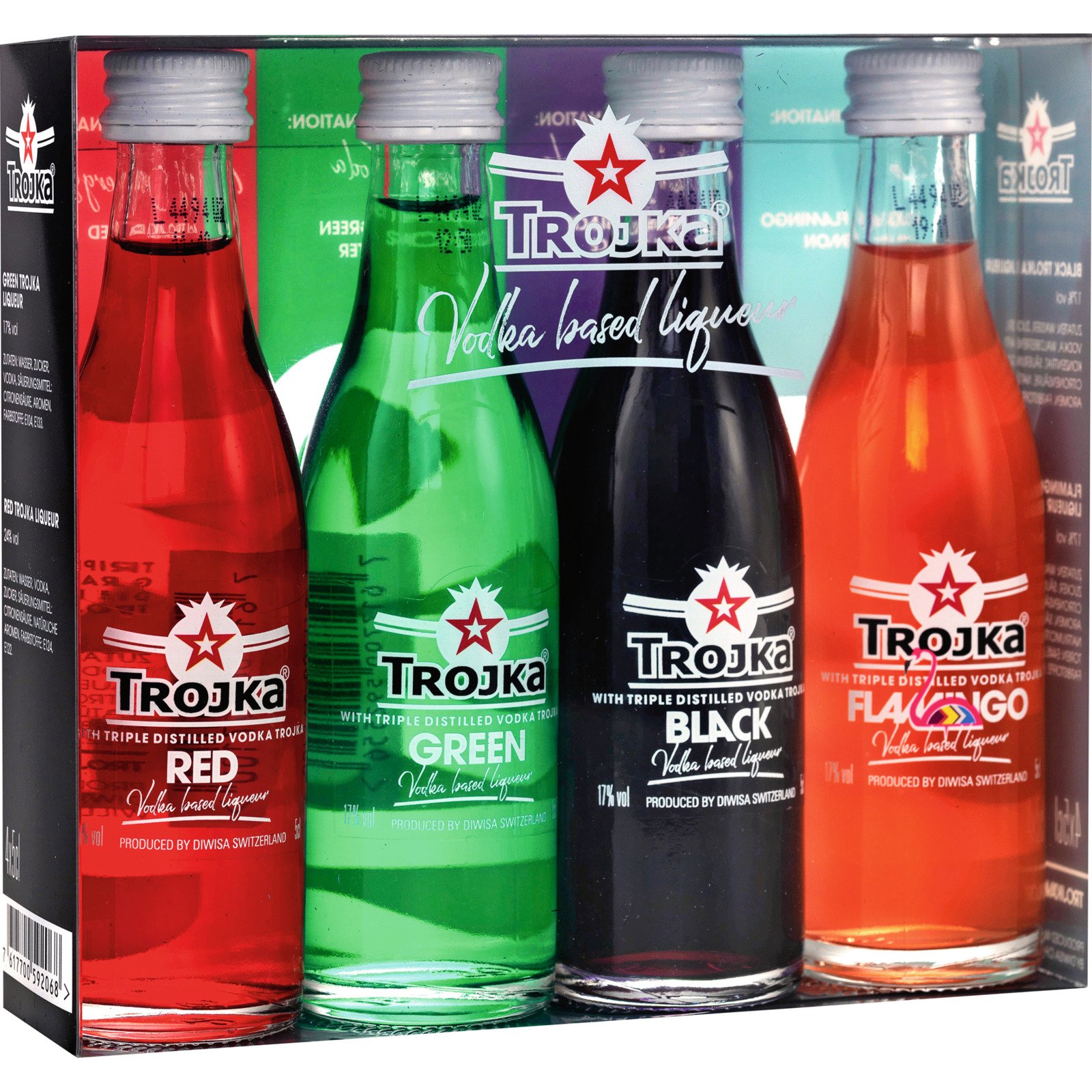 Trojka Vodka Kombibox 4 x 5 cl