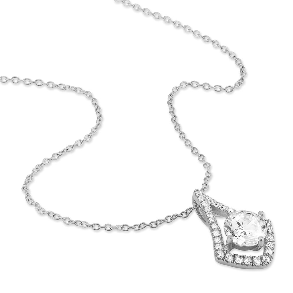 Collier Millie Argent Blanc Oxyde De Zirconium