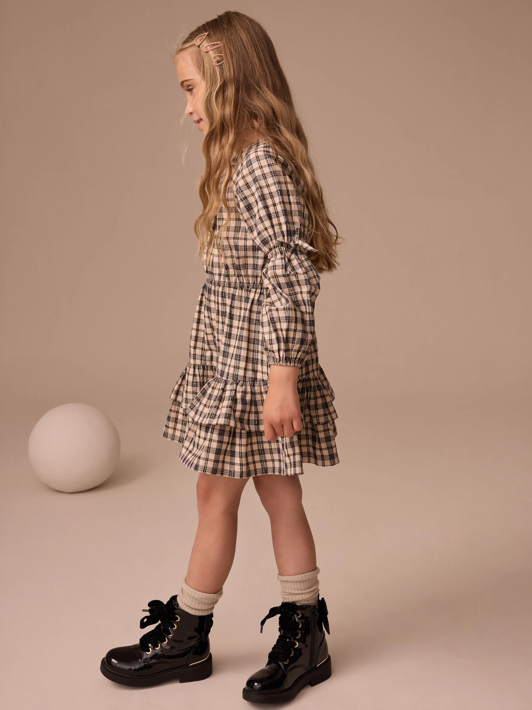 Neutraal - Check Dress (3-16yrs)
