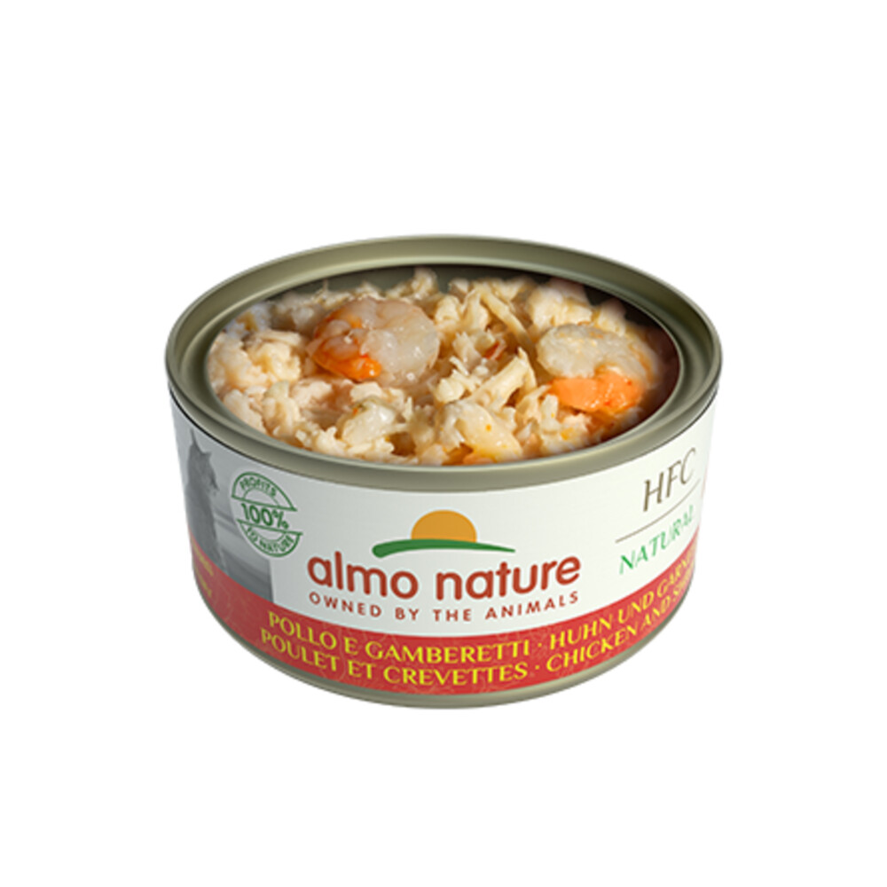 Almo Nature HFC Natural Kattenvoer Nat Blikje Kip & Garnaal70 gr