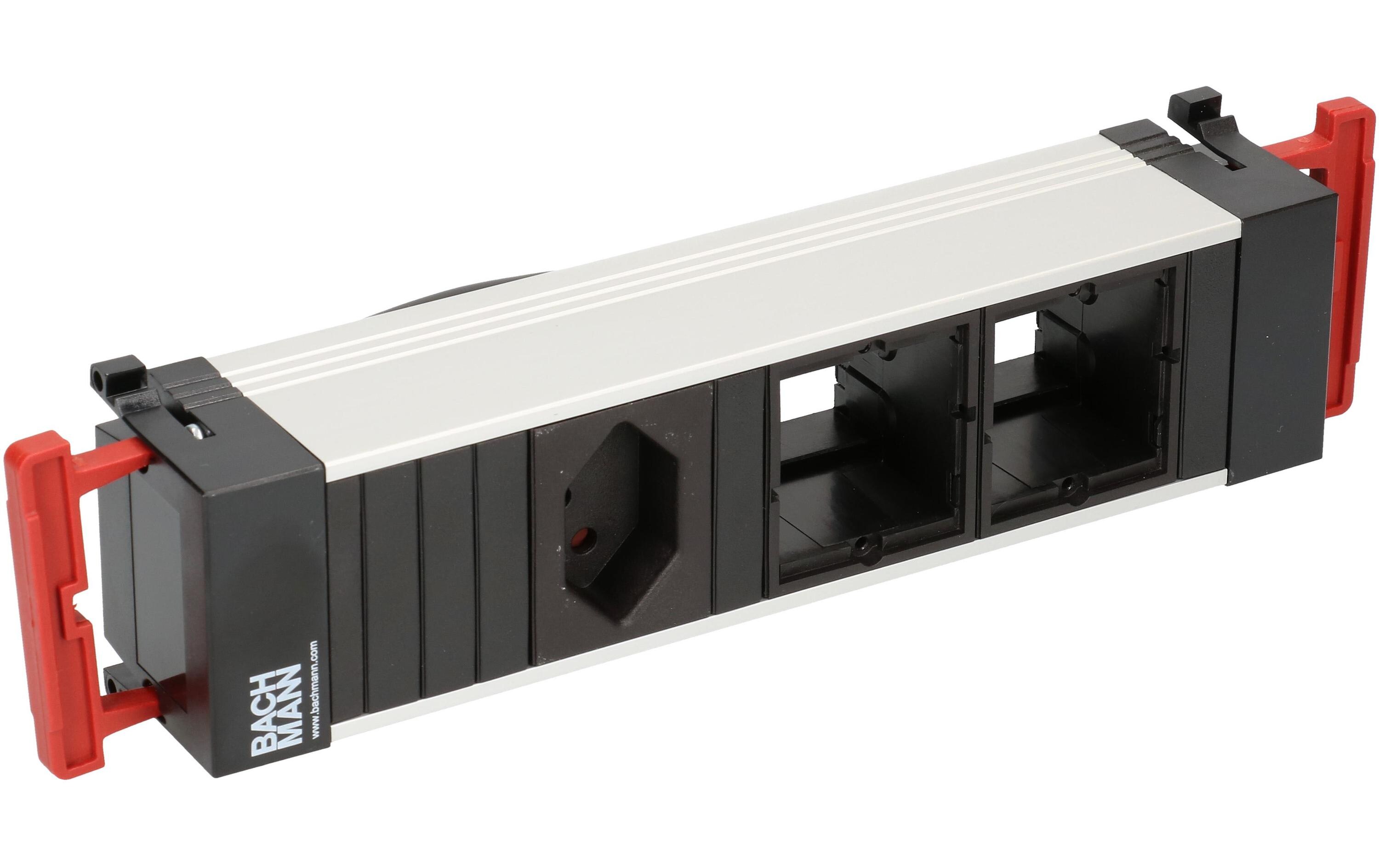 POWER FRAME 1x T13, 2x LeerSteckdoseneinheit PF mit 1x T13 Steckdose und 2x leeren Plätzen für Custommodule