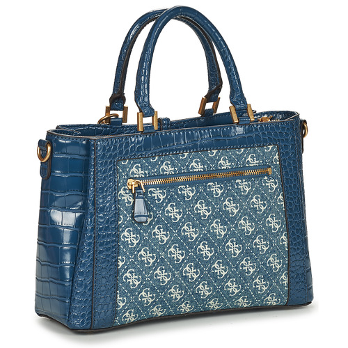Guess - G JAMES LOGO SATCHEL - Bleu