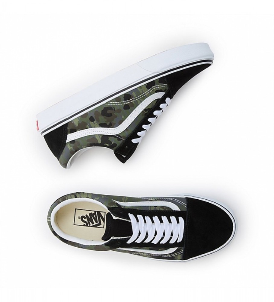 Tênis Vans Old Skool Rain de couro, preto