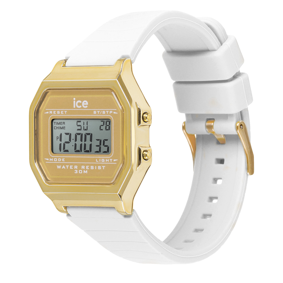 Montre ICE WATCH ice digit retro femme bracelet silicone blanc