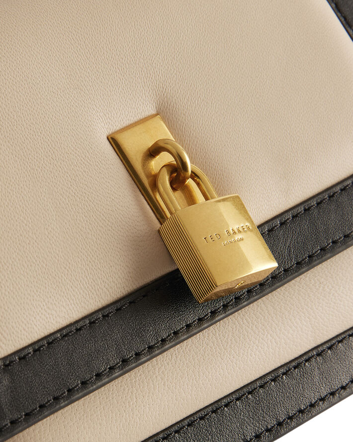 Ted Baker CLEVLEN Padlock Mini Xbody Bag Black