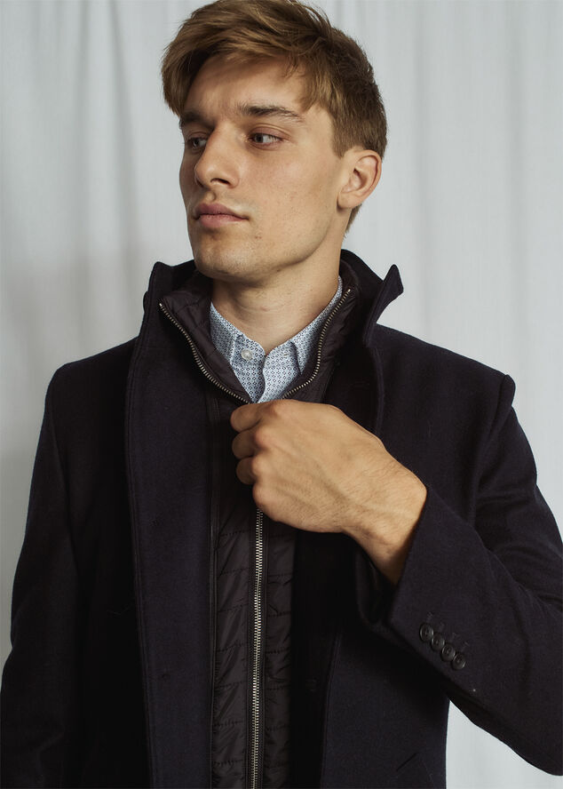 Bruun & Stengade BS Ontario Slim Fit Coat Navy