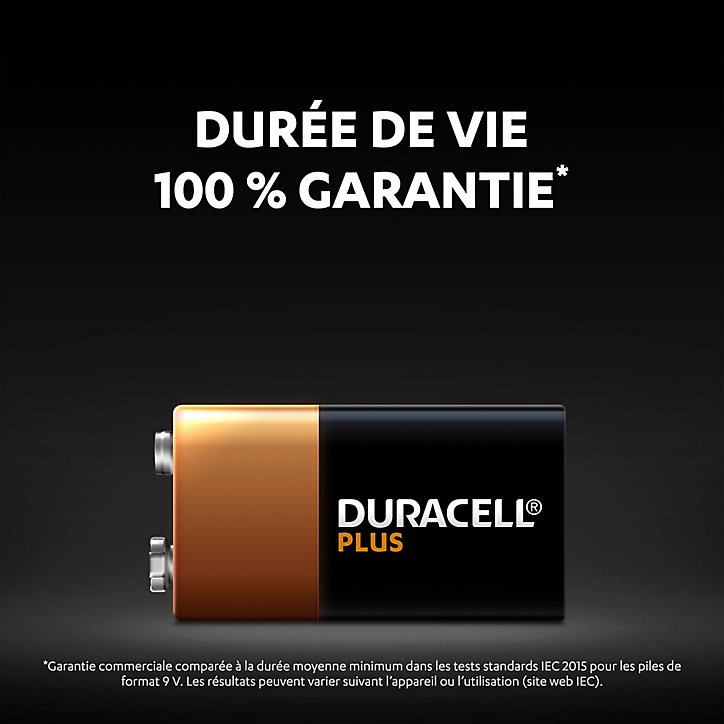 Pile alcaline LR44 Duracell Plus, lot de 2