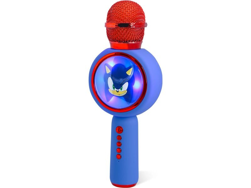 OTL Mikrofon Sonic PopSing Karaoke Blau Karaoke-Mikrofon im Sonic-Design mit eingebautem Lautsprecher