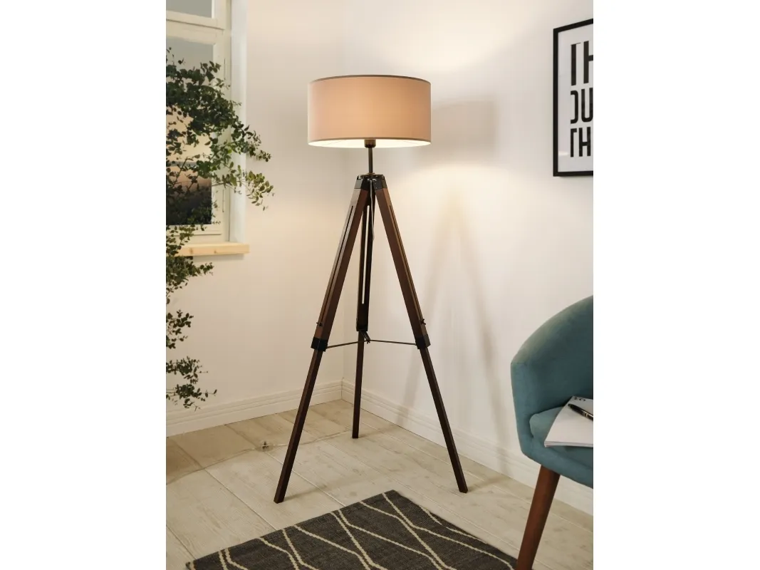 EGLO LANTADA GULV SORT/TAUPE FSC