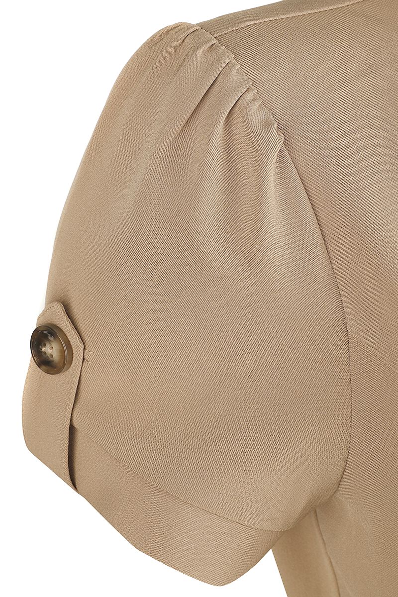 Robe Évasée Ida Safari | Voodoo Vixen Robe mi-longue