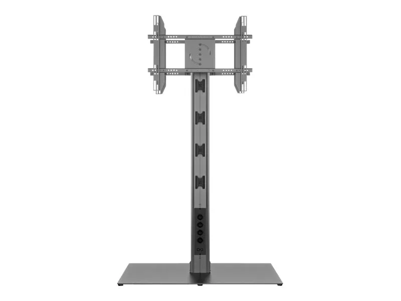 Multibrackets M Public Display Stand 180 HD Back to Back Black w. Floorbase - Stativ - for 2 LCD displays - aluminium, stål - sort - skærmstørrelse: 55