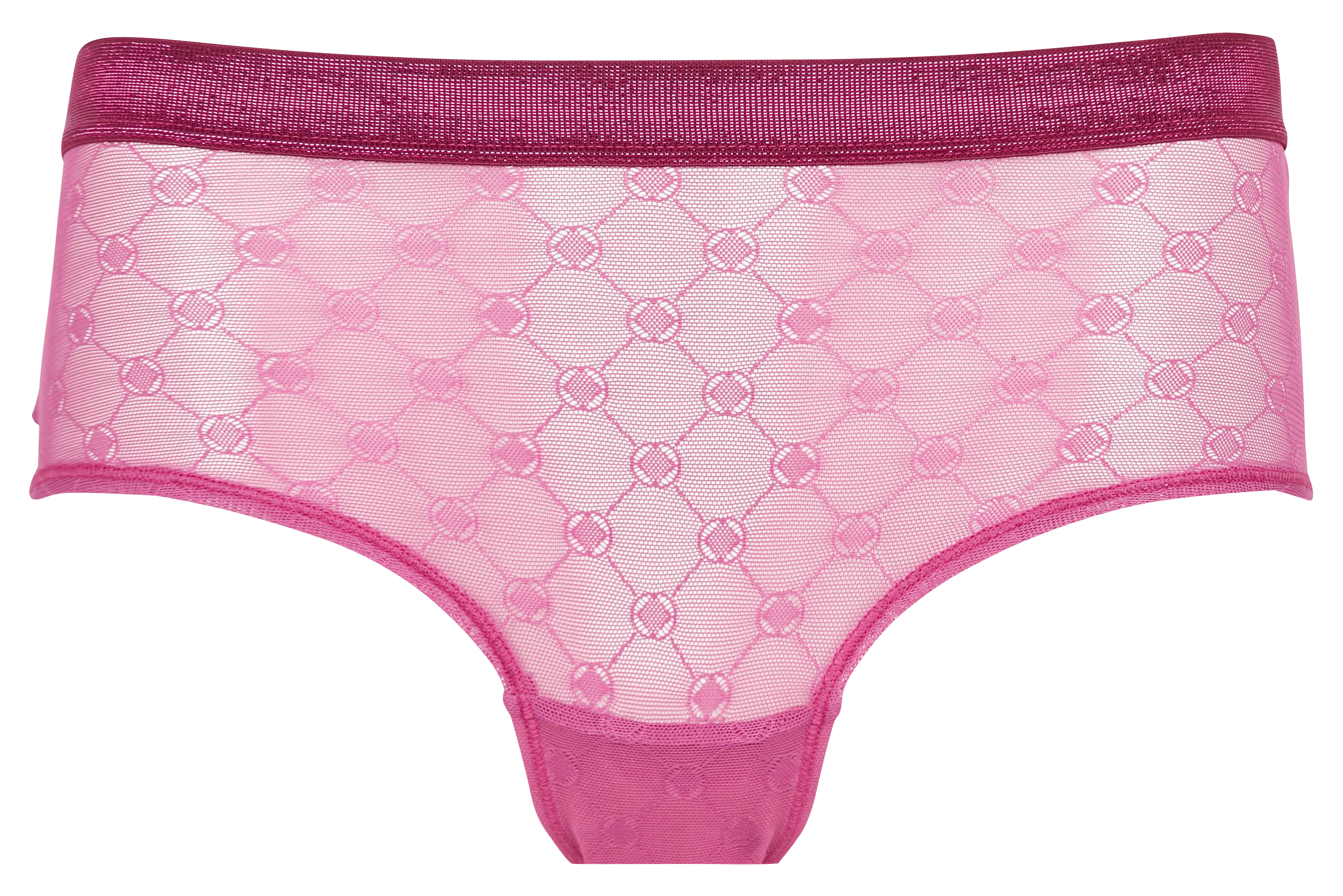 JUDITH - Culotte échancrée en dentelle | Rose