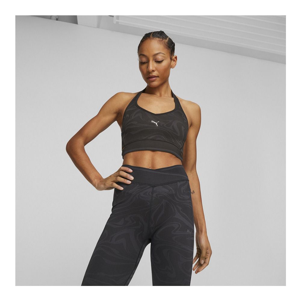 Puma LOW BRA - Brassière Femme puma black/strong gray