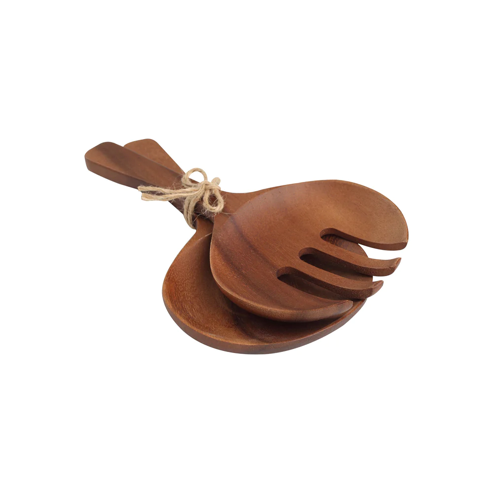 Couverts à salade 24 cm en acacia T&G Woodware