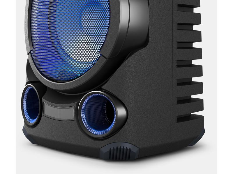Sony Musik-System MHC-V43D Schwarz Leistungsstarkes Audiosystem mit Bluetooth